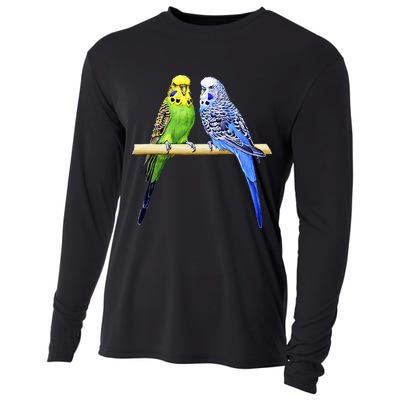 Colorful Parrots Parrot Birds Bird Lover Parakeets Cooling Performance Long Sleeve Crew