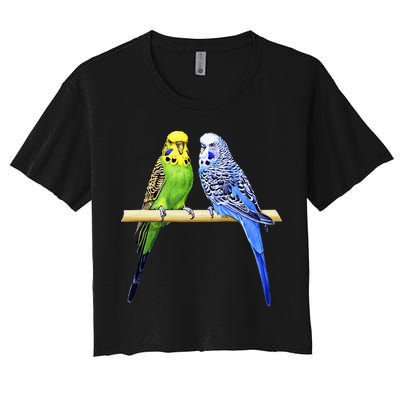 Colorful Parrots Parrot Birds Bird Lover Parakeets Crop Top
