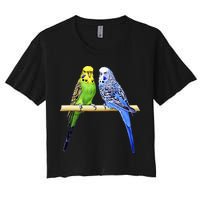 Colorful Parrots Parrot Birds Bird Lover Parakeets Crop Top