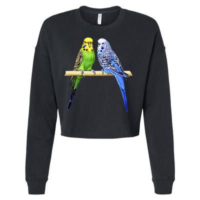 Colorful Parrots Parrot Birds Bird Lover Parakeets Cropped Pullover Crew