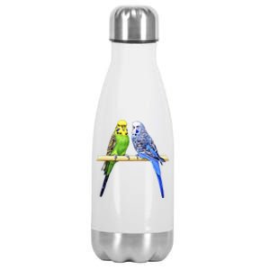 Colorful Parrots Parrot Birds Bird Lover Parakeets Stainless Steel Insulated Water Bottle