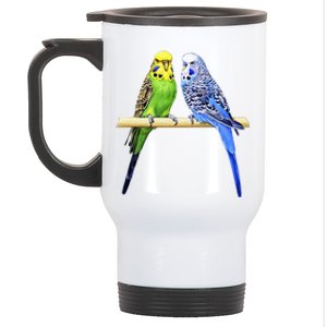 Colorful Parrots Parrot Birds Bird Lover Parakeets Stainless Steel Travel Mug