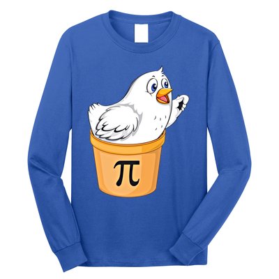 Chicken Pot Pie Gift Funny Math Pun Chicken Pot Pi 3 14 Gift Long Sleeve Shirt