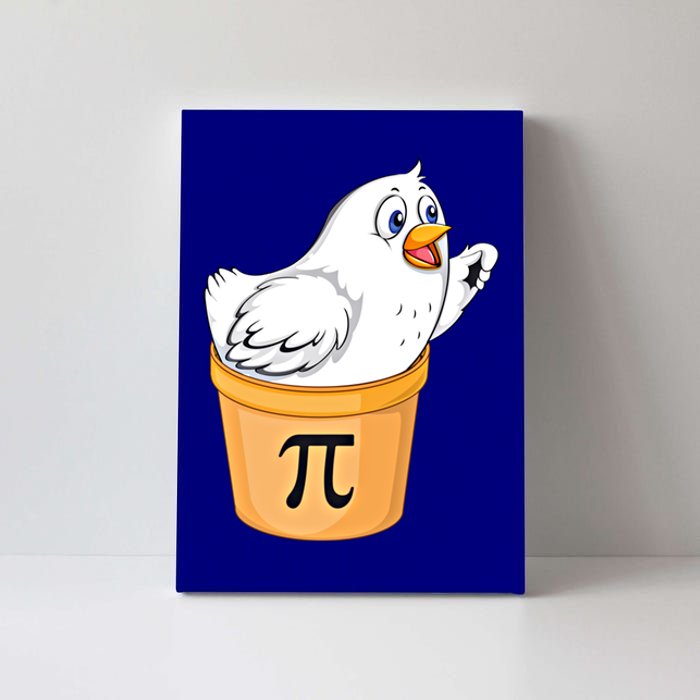 Chicken Pot Pie Gift Funny Math Pun Chicken Pot Pi 3 14 Gift Canvas