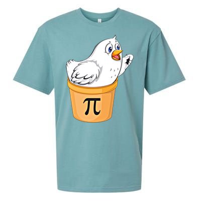 Chicken Pot Pie Gift Funny Math Pun Chicken Pot Pi 3 14 Gift Sueded Cloud Jersey T-Shirt