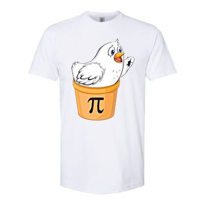 Chicken Pot Pie Gift Funny Math Pun Chicken Pot Pi 3 14 Gift Softstyle CVC T-Shirt