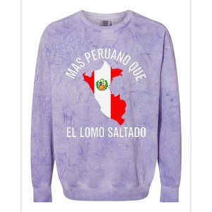 Camiseta Peruana Peruvian Flag Pride Peru Map Hombre Colorblast Crewneck Sweatshirt