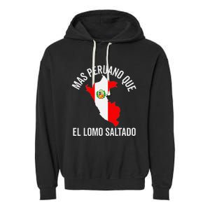 Camiseta Peruana Peruvian Flag Pride Peru Map Hombre Garment-Dyed Fleece Hoodie