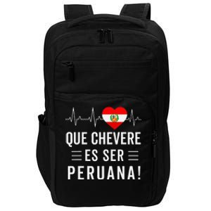 Camiseta Peruana Peruvian Flag Pride Peru Women Mujer Impact Tech Backpack