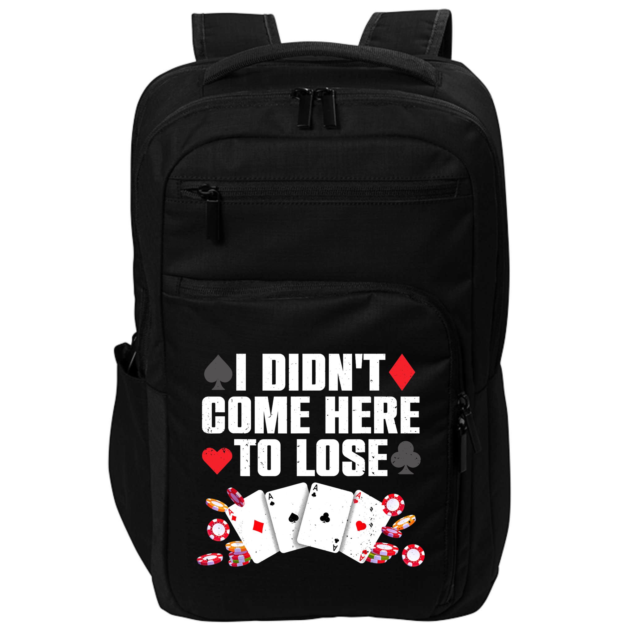 Cool Poker Player Art Casino Lover Gamblers Impact Tech Backpack