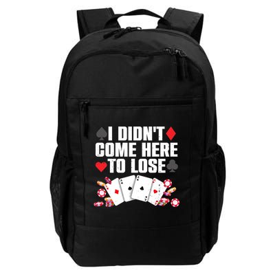 Cool Poker Player Art Casino Lover Gamblers Backpack