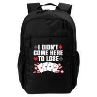 Cool Poker Player Art Casino Lover Gamblers Backpack