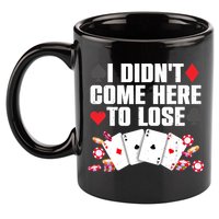 Cool Poker Player Art Casino Lover Gamblers 11oz C Handle Ceramic Mug