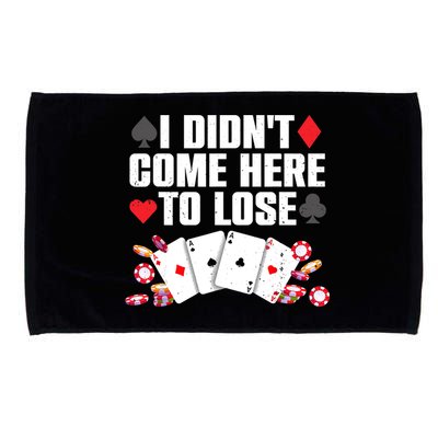 Cool Poker Player Art Casino Lover Gamblers Microfiber Hand Towel