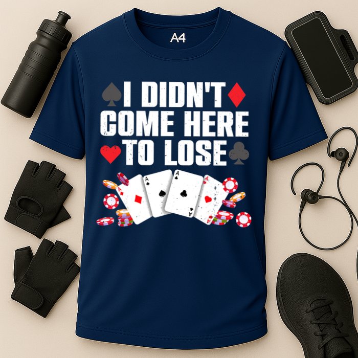 Cool Poker Player Art Casino Lover Gamblers Cooling Performance Crew T-Shirt