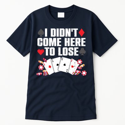 Cool Poker Player Art Casino Lover Gamblers Tall T-Shirt