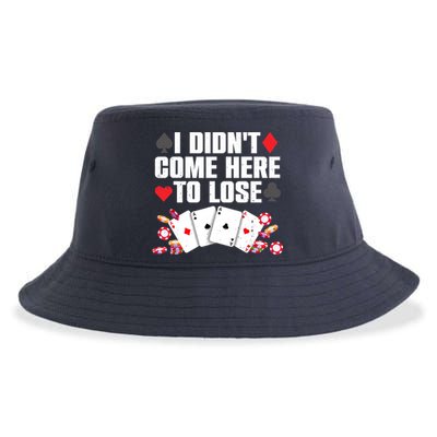 Cool Poker Player Art Casino Lover Gamblers Sustainable Bucket Hat