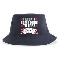 Cool Poker Player Art Casino Lover Gamblers Sustainable Bucket Hat