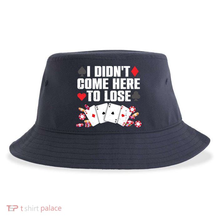 Cool Poker Player Art Casino Lover Gamblers Sustainable Bucket Hat