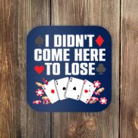 Cool Poker Player Art Casino Lover Gamblers Coaster