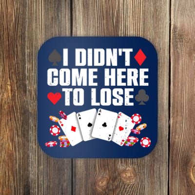 Cool Poker Player Art Casino Lover Gamblers Coaster