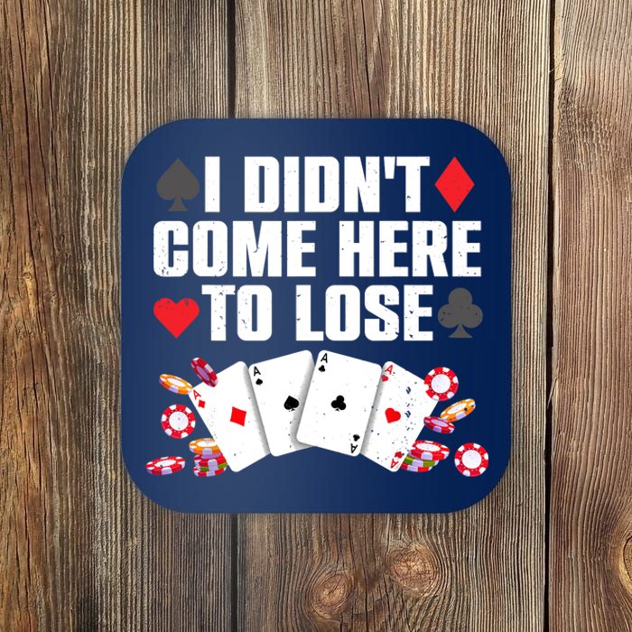 Cool Poker Player Art Casino Lover Gamblers Coaster