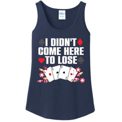 Cool Poker Player Art Casino Lover Gamblers Ladies Essential Tank