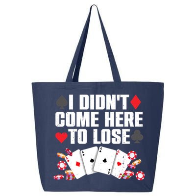 Cool Poker Player Art Casino Lover Gamblers 25L Jumbo Tote