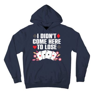 Cool Poker Player Art Casino Lover Gamblers Tall Hoodie