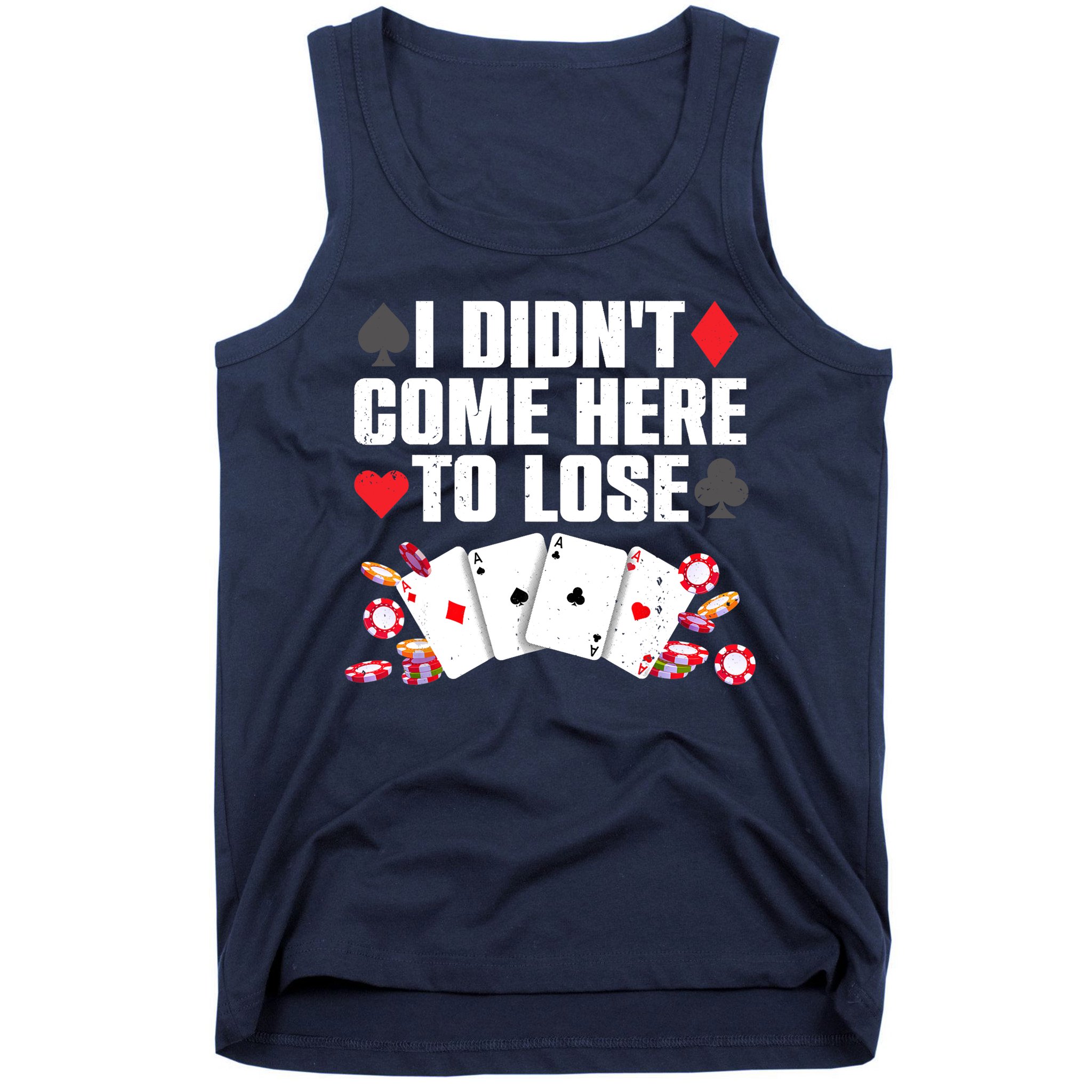 Cool Poker Player Art Casino Lover Gamblers Tank Top