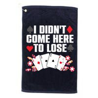 Cool Poker Player Art Casino Lover Gamblers Golf Towel