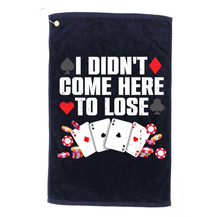 Cool Poker Player Art Casino Lover Gamblers Golf Towel