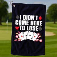 Cool Poker Player Art Casino Lover Gamblers Golf Towel