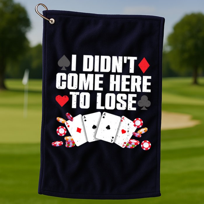 Cool Poker Player Art Casino Lover Gamblers Golf Towel