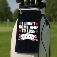 Cool Poker Player Art Casino Lover Gamblers Golf Towel