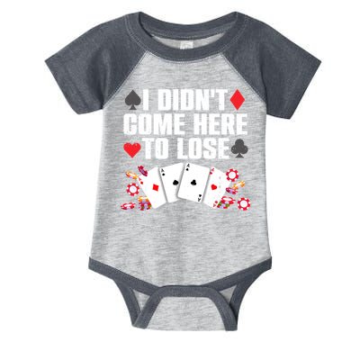 Cool Poker Player Art Casino Lover Gamblers Infant Baby Jersey Bodysuit