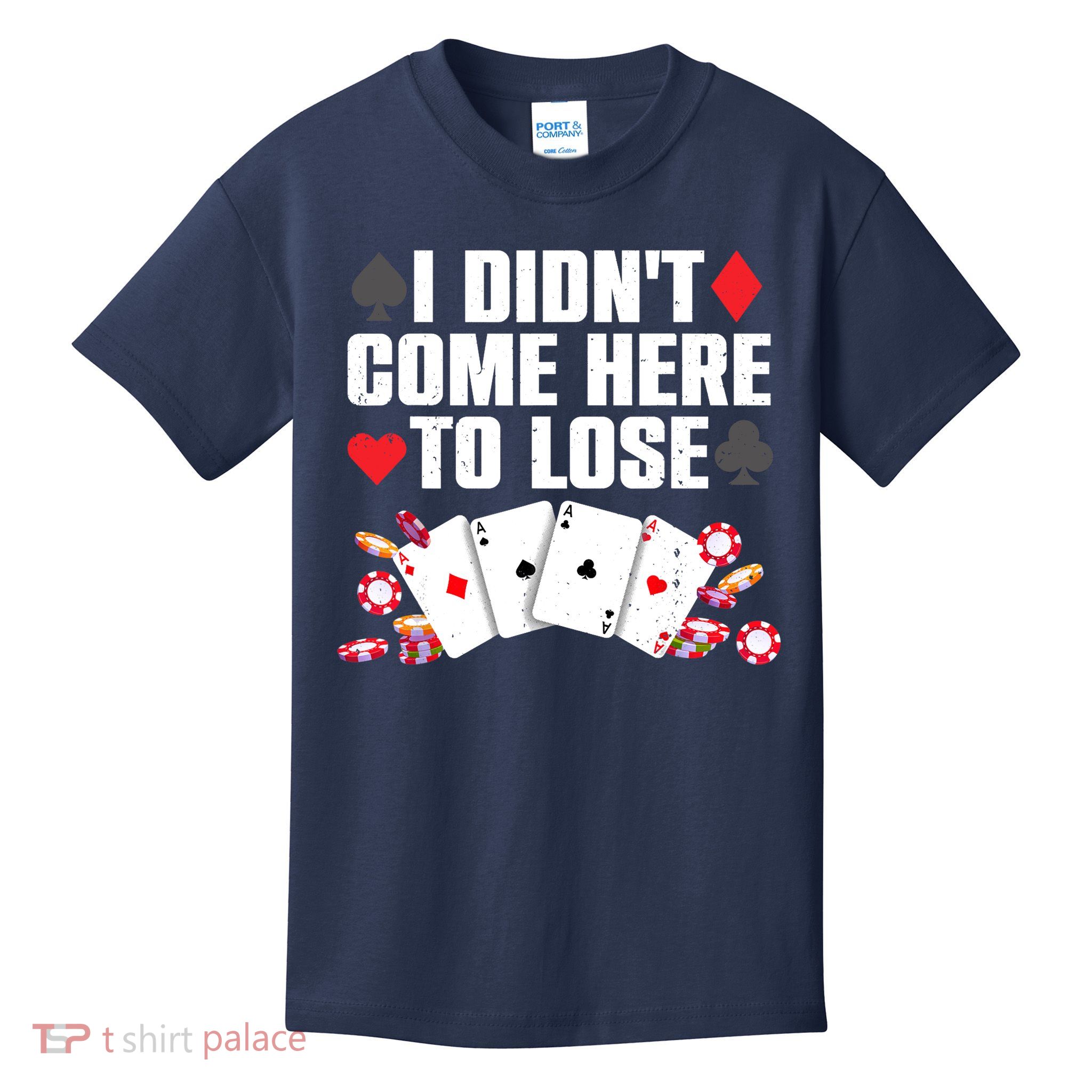 Cool Poker Player Art Casino Lover Gamblers Kids T-Shirt