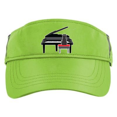 Cat Playing Piano Music Lover Funny T Adult Drive Performance Visor