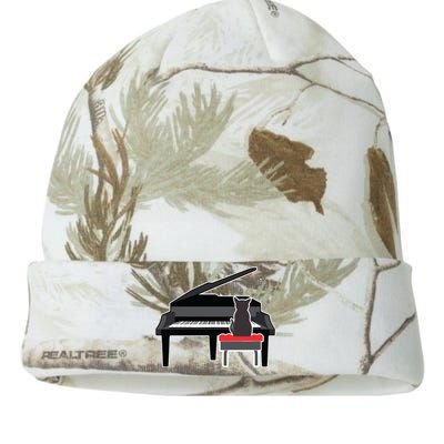 Cat Playing Piano Music Lover Funny T Kati Licensed 12" Camo Beanie