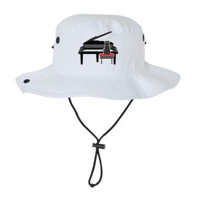 Cat Playing Piano Music Lover Funny T Legacy Cool Fit Booney Bucket Hat