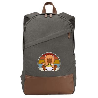 Capybara Peluches Party Peluche Capybara Big Capybara Plush Cotton Canvas Backpack