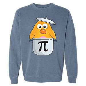 Chicken Pot Pie Pi Lovers Chick Match Holiday Gift Great Gift Garment-Dyed Sweatshirt