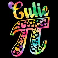 Cutie Pie Pi Day 3 14 Pi Number Symbol Math Science Tie Dye Gift 7-Panel Snapback Hat
