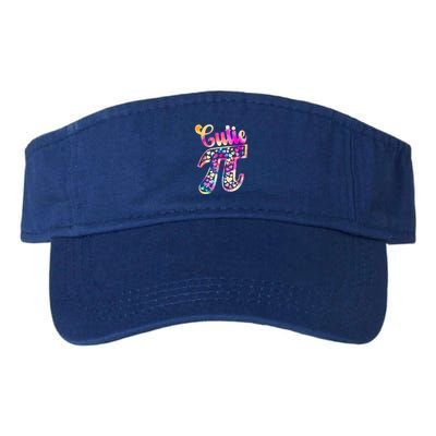 Cutie Pie Pi Day 3 14 Pi Number Symbol Math Science Tie Dye Gift Valucap Bio-Washed Visor