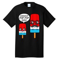 Coolest Pop Pop Ever Grandfather Popsicle Ice Cream Tall T-Shirt