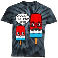 Coolest Pop Pop Ever Grandfather Popsicle Ice Cream Kids Tie-Dye T-Shirt