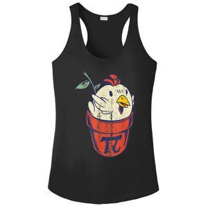 Chicken Pot PI Day Math Funny Teacher Ladies PosiCharge Competitor Racerback Tank