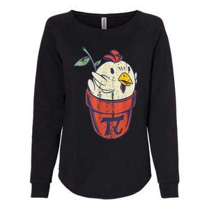 Chicken Pot PI Day Math Funny Teacher Womens California Wash Sweatshirt