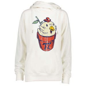 Chicken Pot PI Day Math Funny Teacher Womens Funnel Neck Pullover Hood