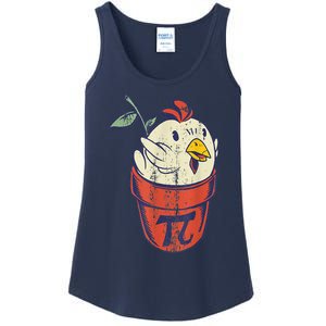 Chicken Pot PI Day Math Funny Teacher Ladies Essential Tank